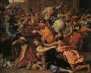 Nicolas Poussin The Rape of the Sabine Women oil painting artist